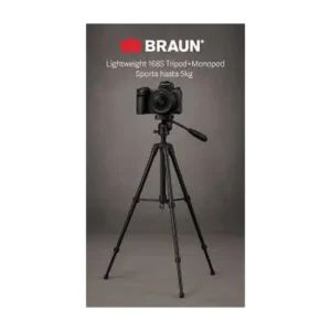 168S BRAUN TRIPODE 168CM 1.5KG.