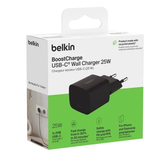 WCA012 CARGADOR BELKIN 25W CON CABLE USB-C